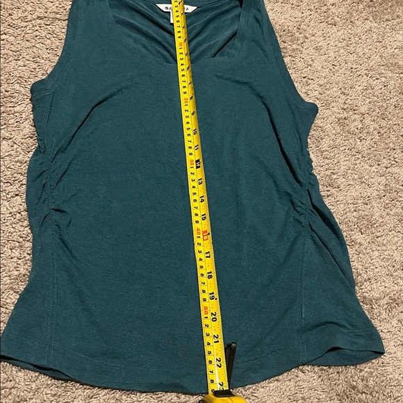 Athleta Teal Breezy Ruched Tank Size M - Picture 7 of 7
